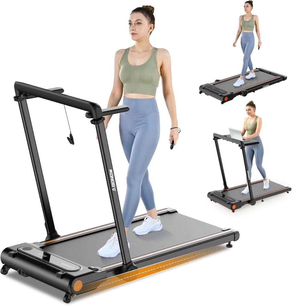 Walking Pad, Under Desk Treadmill with Incline for Home Office 2.5HP Portable Walking Treadmill with 280 Lbs Weight Capacity Walking Machine, Remote Control, LED Display